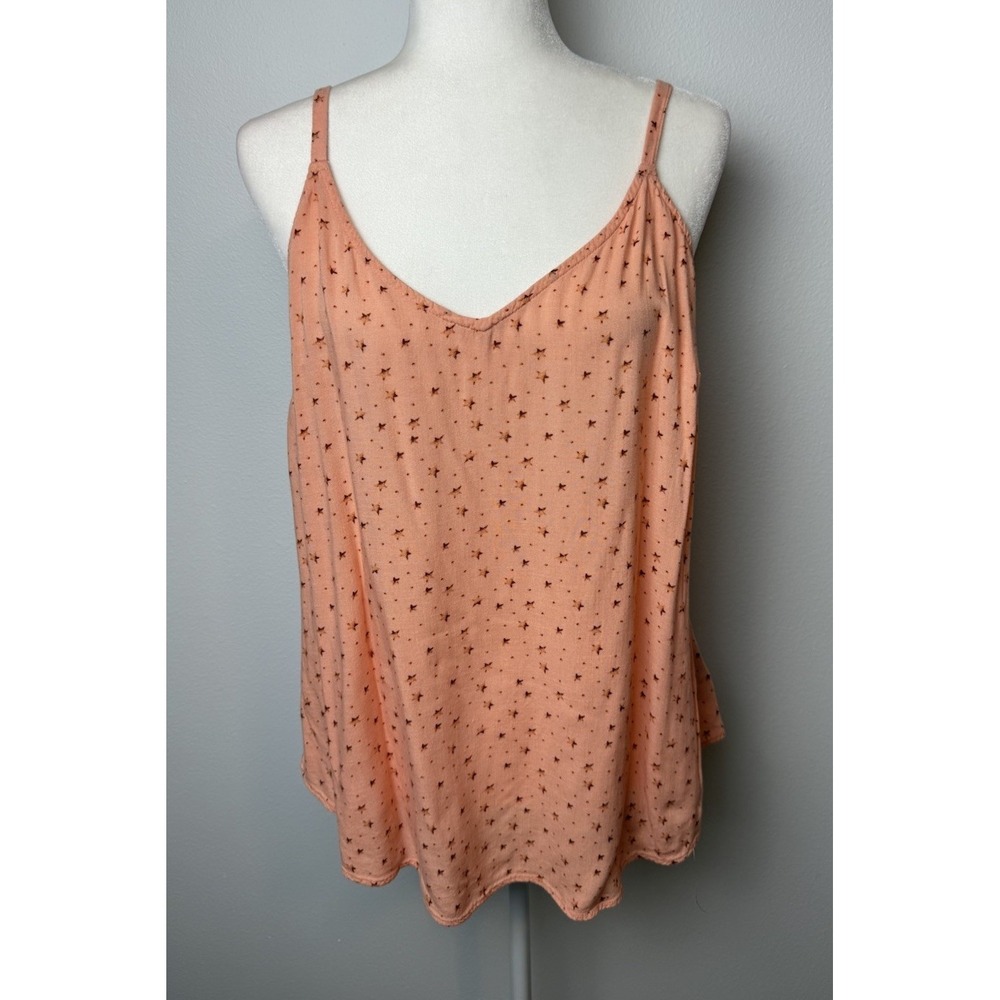 Torrid Peach Lenny Stars Ava Cami Tank Top Size 14/16 1X